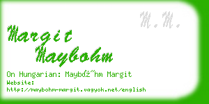 margit maybohm business card